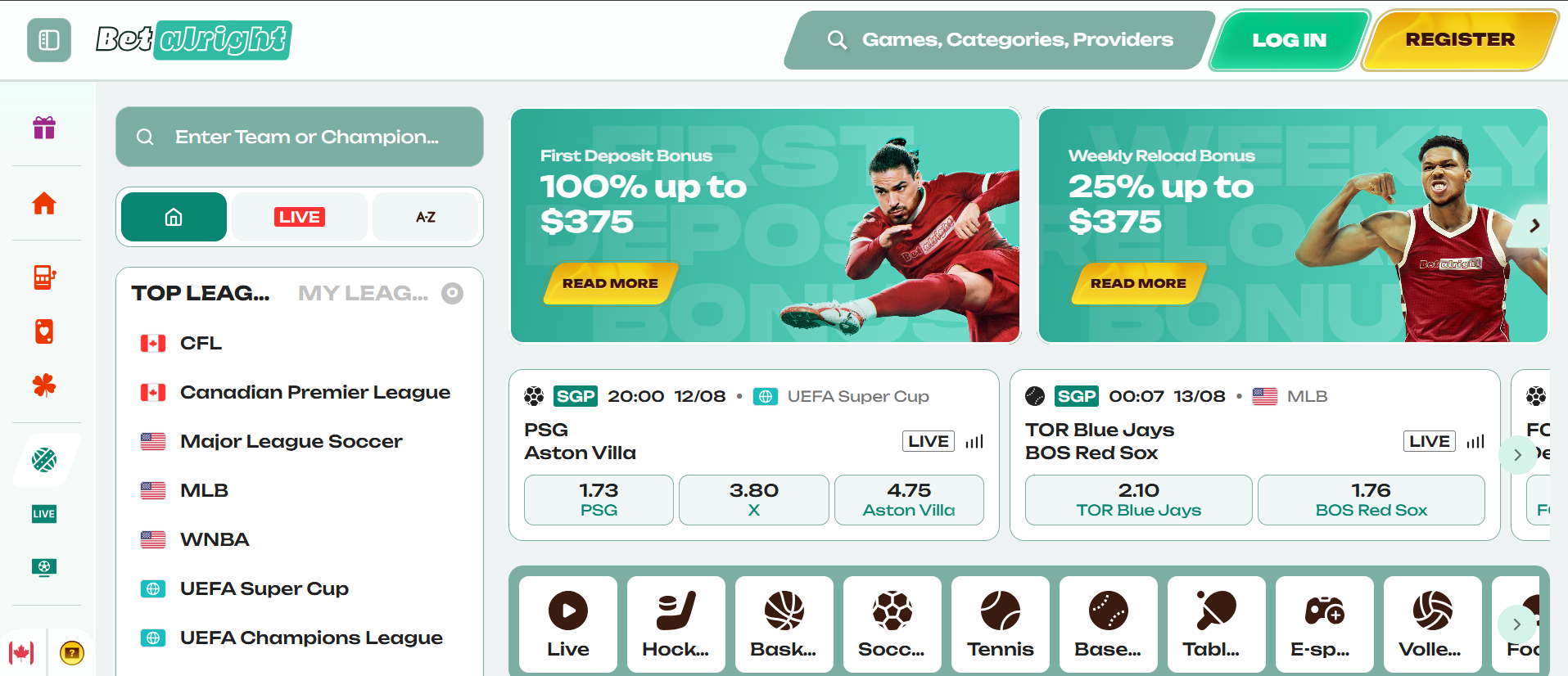Betalright Online Wetten